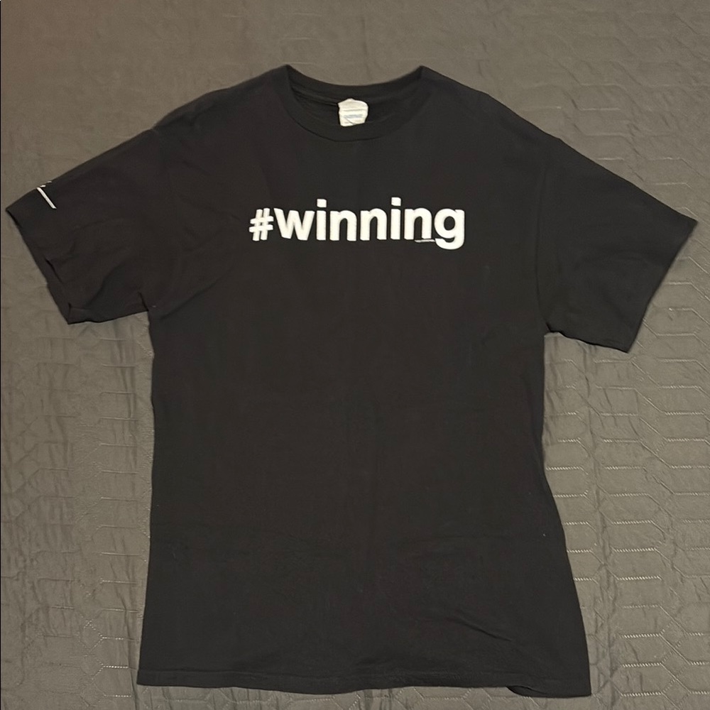 Charlie Sheen Black #winning T-Shirt